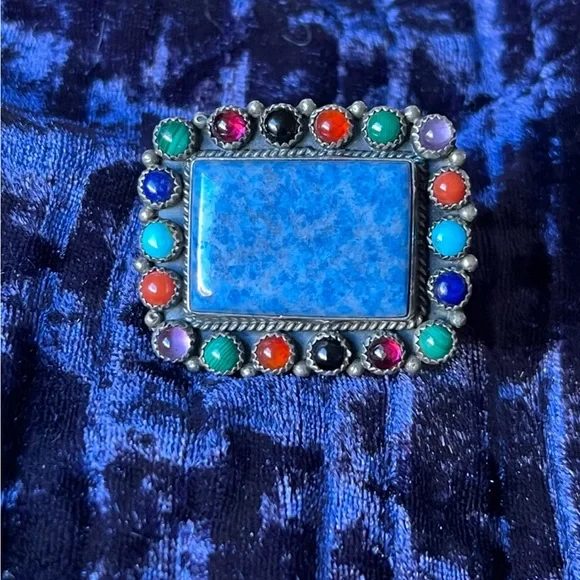 🎉HPBOLD! 925 Malachite Turquoise Onyx Coral Amethyst Lapis Garnet Sodali… - Picture 4 of 16